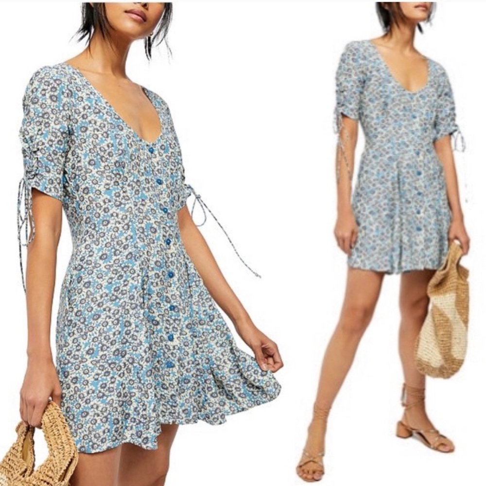 FREE PEOPLE Floral Casual Summer Dress size Small